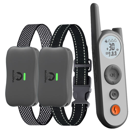 MimofPet X1 Dog Training Collar for 2 Dogs - 4000ft Range, Waterproof, Rechargeable