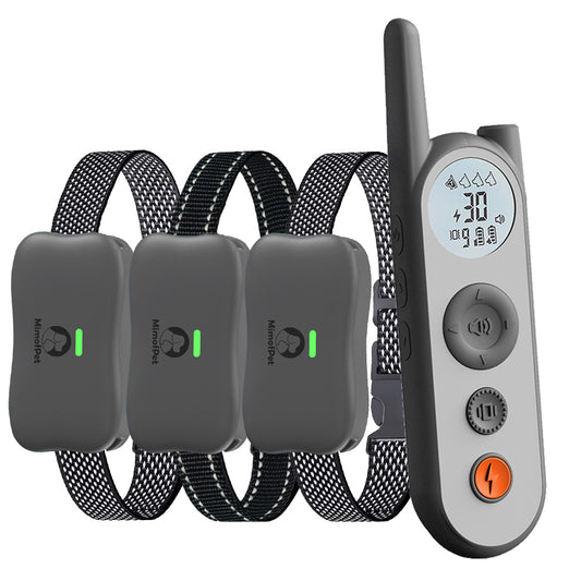 MimofPet X1 Dog Training Collar for 3 Dogs - 4000ft Range, Waterproof, Rechargeable
