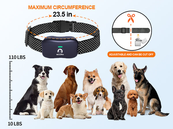 Mimofpet Wireless Dog Fence with Training Remote for 3 Dogs,25FT to 3500FT  Electric Fence,Independent Flashlight, 185 Days Stand Time Dog Shock Collar with 3 Training Modes,Keypad Lock,Light and Waterproof for Large Medium Small Dog（X3-3Receivers）